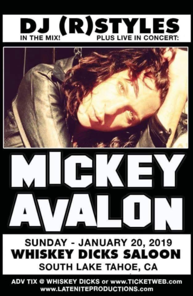 Mickey Avalon at Whiskey Dicks Saloon with DJ (R) Styles