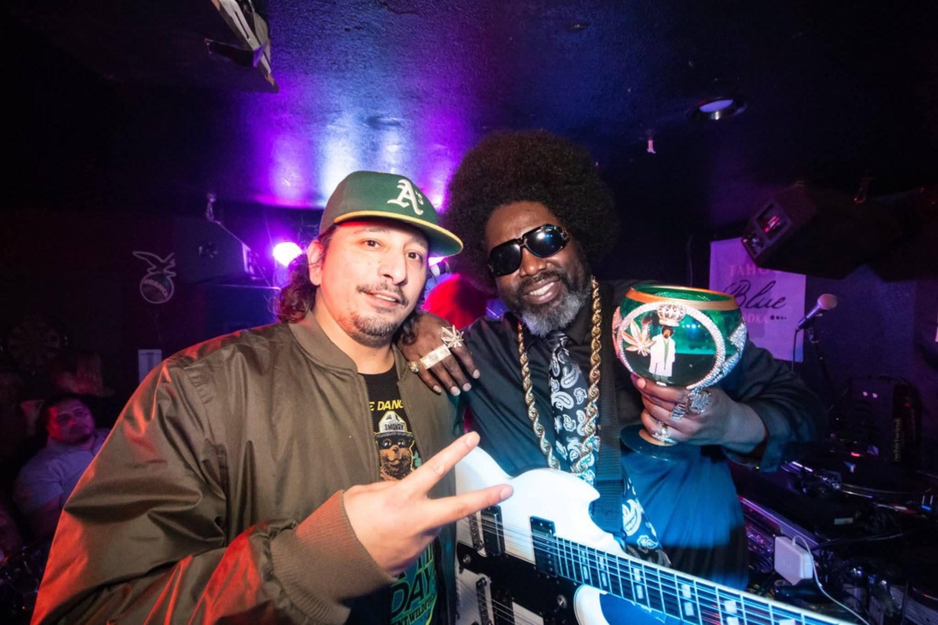 DJ R Styles with Afroman backstage