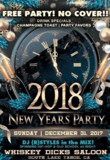 2018 New Year's Party at Whiskey Dicks Saloon