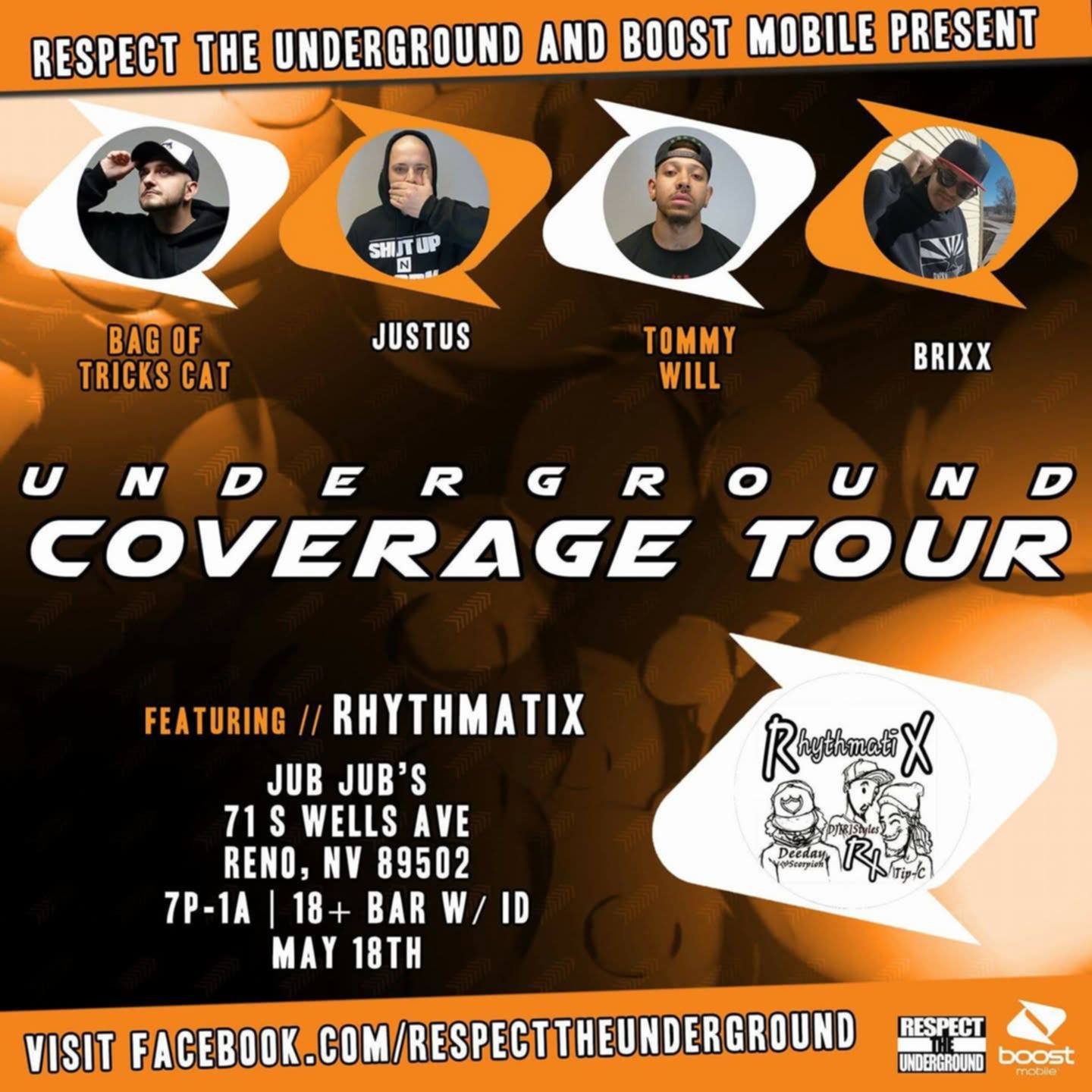 Underground Coverage Tour feat. Rhythmatix
